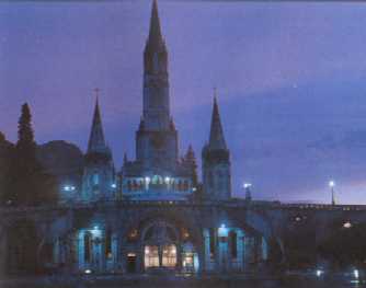 The Basilica of the Virgin of Lourdes of the Pyrenees
